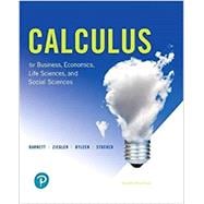 Calculus for Business, Economics, Life Sciences and Social Sciences Books a la Carte Edition