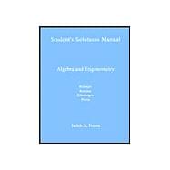 Algebra and Trigonometry: Students Solution Manual