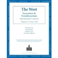 The West: Encounters & Transformations, Chapters 14-29,9780321188106