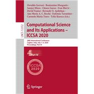 Computational Science and Its Applications – ICCSA 2020