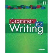 Grammar for Writing Grade 11 Student Edition Online eBook, 1-yr Seat License