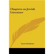 Chapters On Jewish Literature