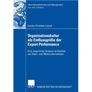 Organisationskultur Als Einflussgröße Der Export Perfurmance
