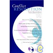 Conflict Resolution Quarterly, Volume 19, No. 1, 2001,