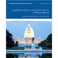 American Social Welfare Policy A Pluralist Approach