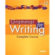Grammar for Writing Grade 12 Student Edition Online eBook, 1-yr Seat License
