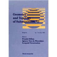 Geometry and Topology of Submanifolds, VI