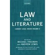 Law and Literature Current Legal Issues 1999 Volume 2