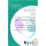 Conflict Resolution Quarterly, Volume 19, No. 2, 2001,