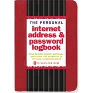 The Personal Internet Address & Password Logbook - Red