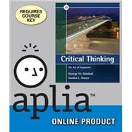 Aplia for Rainbolt/Dwyer's Critical Thinking: The Art of Argument, 2nd Edition, [Instant Access], 1 term