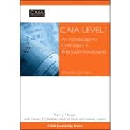 CAIA Level I An Introduction to Core Topics in Alternative Investments, Print + eBook