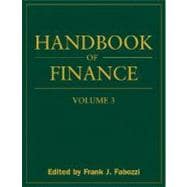 Handbook of Finance Vol. 3 : Valuation, Financial Modeling, and Quantitative Tools