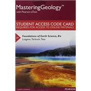 MasteringGeology with Pearson eText -- Standalone Access Card - for Foundations of Earth Science (18 Months)