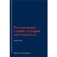 Pre-Contractual Liability in English and French Law