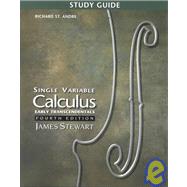 Study Guide for Single Variable Calculus, Early Transcendentals