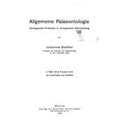 Allgemeine Palaeontologie Geologische Fragen in Biologischer Betrachtung