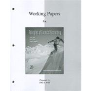 Working Papers (print) for Principles of Financial Accounting (CH 1-17)