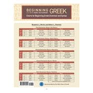 Charts for Beginning Greek Grammar and Syntax A Quick Reference Guide to Beginning with New Testament Greek