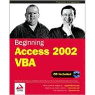 Beginning Access 2002 Vba