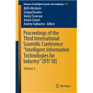 Proceedings of the Third International Scientific Conference “Intelligent Information Technologies for Industry” (IITI’18)
