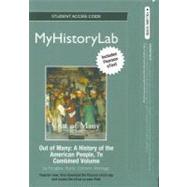NEW MyHistoryLab with Pearson eText -- Standalone Access Card -- for Out of Many