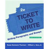 Ticket to Write Writing Paragraphs and Essays