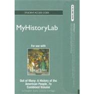 NEW MyHistoryLab -- Standalone Access Card -- for Out of Many