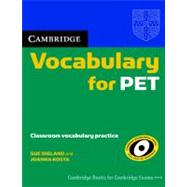 Cambridge Vocabulary for PET Edition without answers