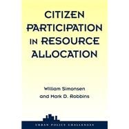 Citizen Participation in Resource Allocation