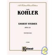 Easiest Studies, Op. 151: Kalmus Edition
