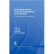 Accounting History from the Renaissance to the Present: A Remembrance of Luca Pacioli