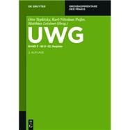 Uwg - Gesetz Gegen Den Unlauteren Wettbewerb 8-22; Register