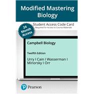 Modified Mastering Biology with Pearson eText -- Combo Access Card -- for Campbell Biology (24 Months), 12/e