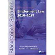 Blackstone's Statutes on Employment Law 2016-2017