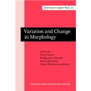 Variation and Change in Morphology