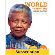 World History and Geography: Modern Times, Student Learning Center (1-year subscription)
