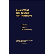 Treatise on Materials Science and Technology Vol. 27 : Analytical Techniques for Thin Films