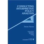 Conducting Interpretive Policy Analysis,9780761908272