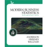 Modern Business Statistics (with Student CD-ROM)