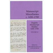 English Manuscript Studies 1100-1700