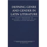 Defining Genre And Gender in Latin Literature