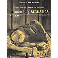 Introductory Statistics, Student Solutions Manual
