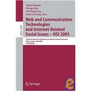 Web And Communication Technologies And Internet-related Social