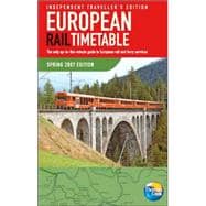 European RaiI Timetable Spring 2007; Independent Travellers Edition