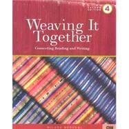 Weaving It Together 4 Connecting Reading and Writing
