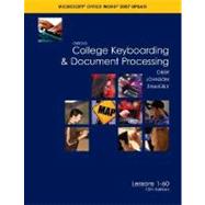 Gregg College Keyboarding & Document Processing (GDP); Microsoft Word 2007 Update, Lessons 1-60 text