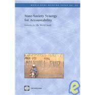 State-Society Synergy for Accountability Lessons for the World Bank book cover, ISBN 9780821358313