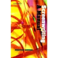 Screenwriting A Manual,9780195508321
