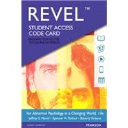 REVEL for Abnormal Psychology in a Changing World -- Access Card